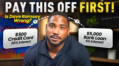 What Debt Should You Pay Off First? (Is Dave Ramsey Wrong?)