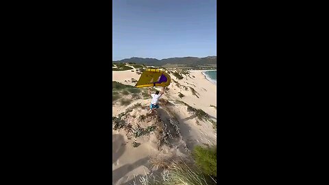Kid flying crazy high