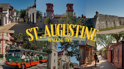 SAINT AUGUSTINE FLORIDA/ 4K WALKING TOUR