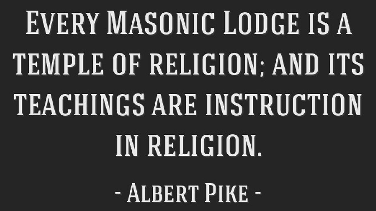 THIS IS FROM A DOCUMENTARY ABOUT FREEMASONRY THAT WAS BANNED FROM BEING SHOWN ON TV