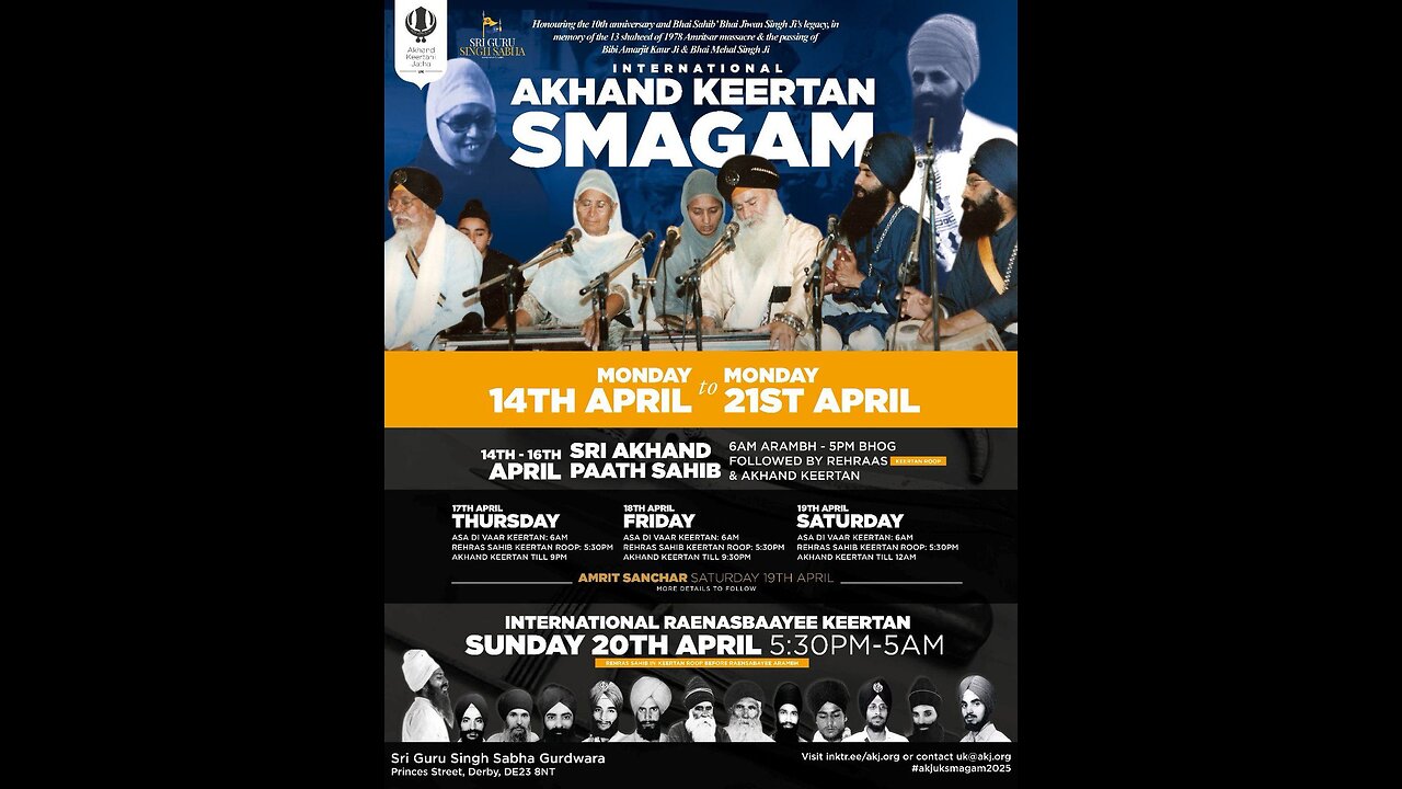 Live: International Akhand Kirtan Samagam Derby