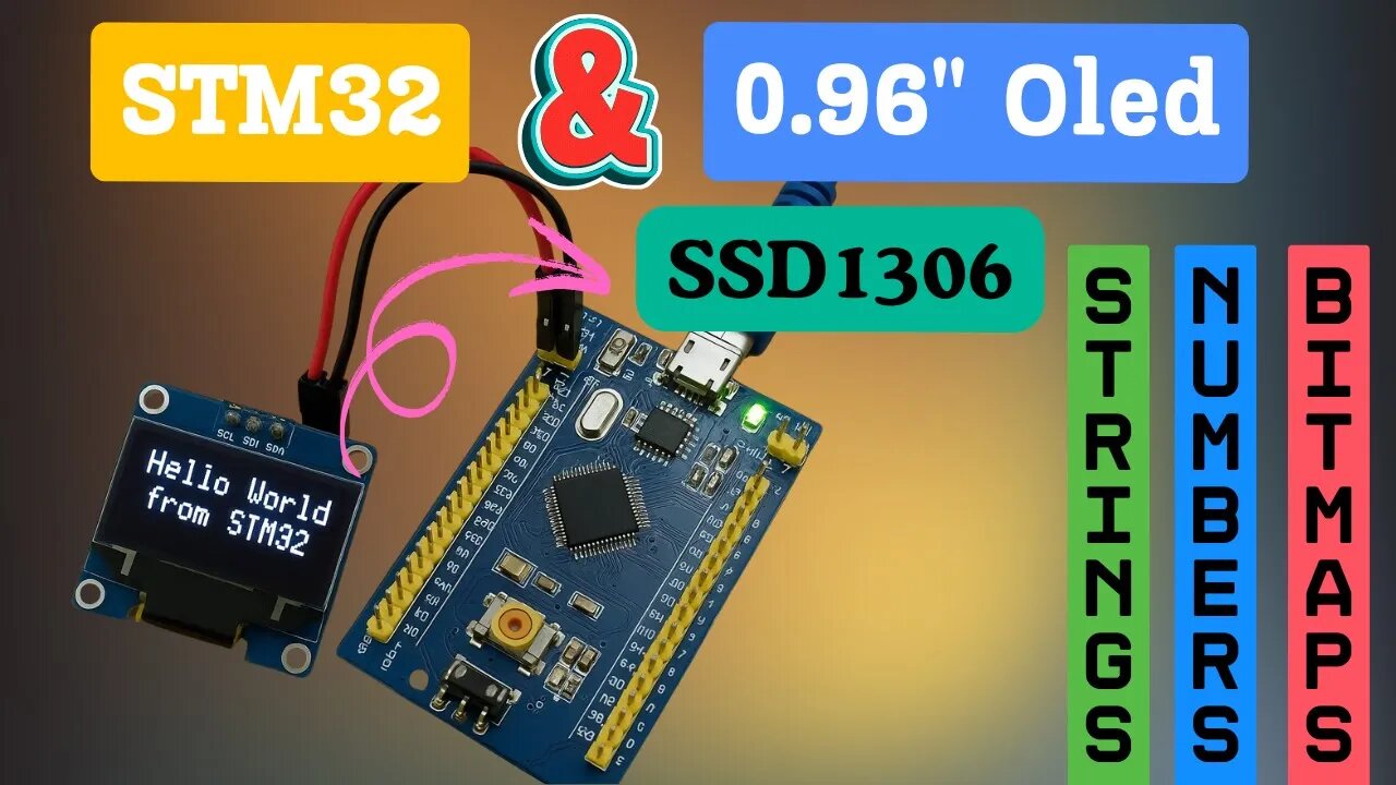 STM32 OLED Tutorial | SSD1306 Display with I2C (Text + Graphics)
