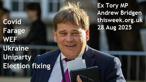 FULL SHOW 29Aug25 Ex-MP Andrew Bridgen 'No democracy! Britain is MOST corrupt country in the world'