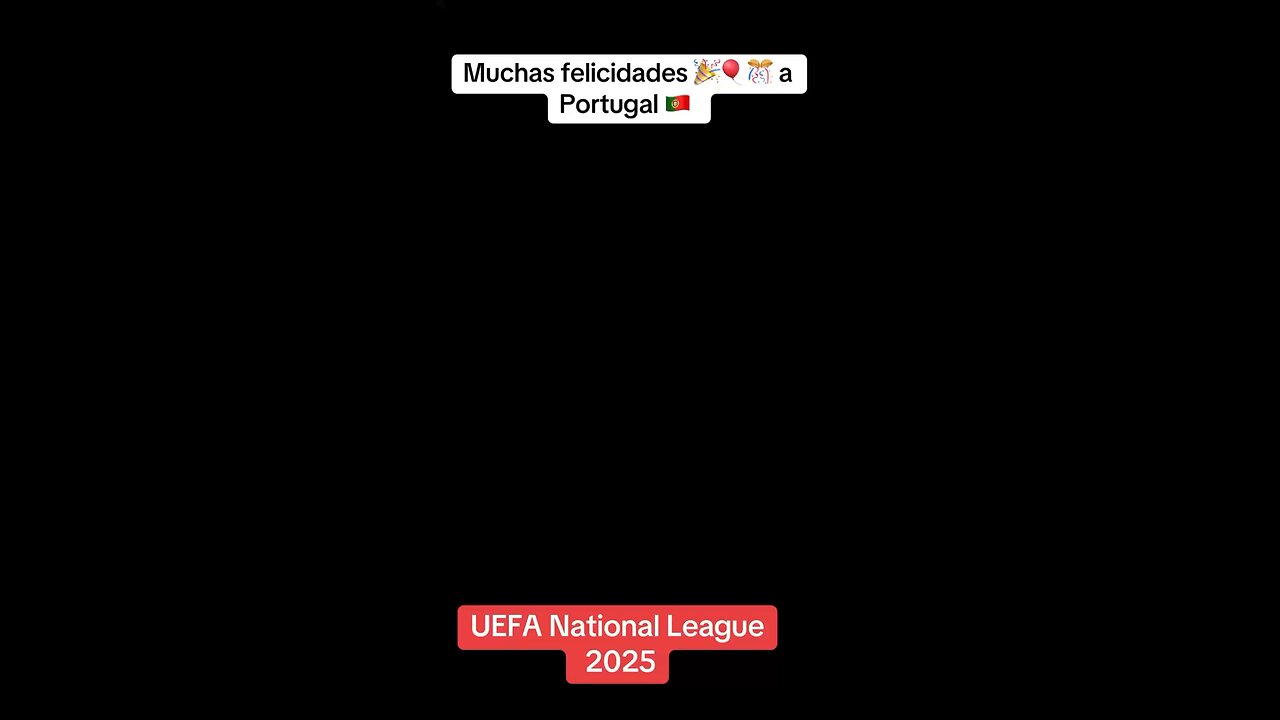 Congratulations of Portugal on winning Second title