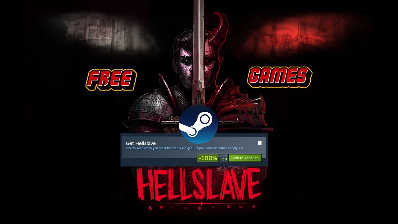 Free Game ! Hellslave ! Steam ! before 16 June 2025 @ 10 30 pm IST