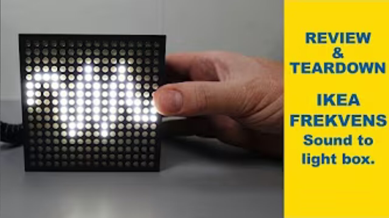 🔊💡 IKEA FREKVENS Sound-to-Light Box REVIEW & TEARDOWN ⚡ | Quick Vid!