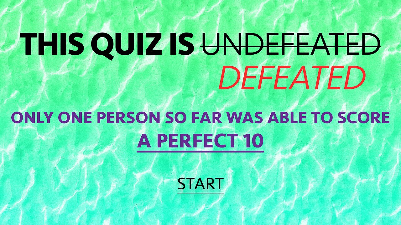 Unbeatable Knowledge Quiz
