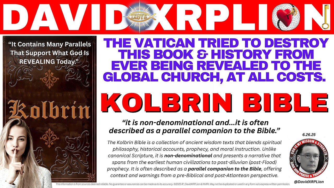 David XRPLion: The VATICAN TRIED TO DESTROY THIS BIBLE FIND OUT WHY! Must Watch Trump News