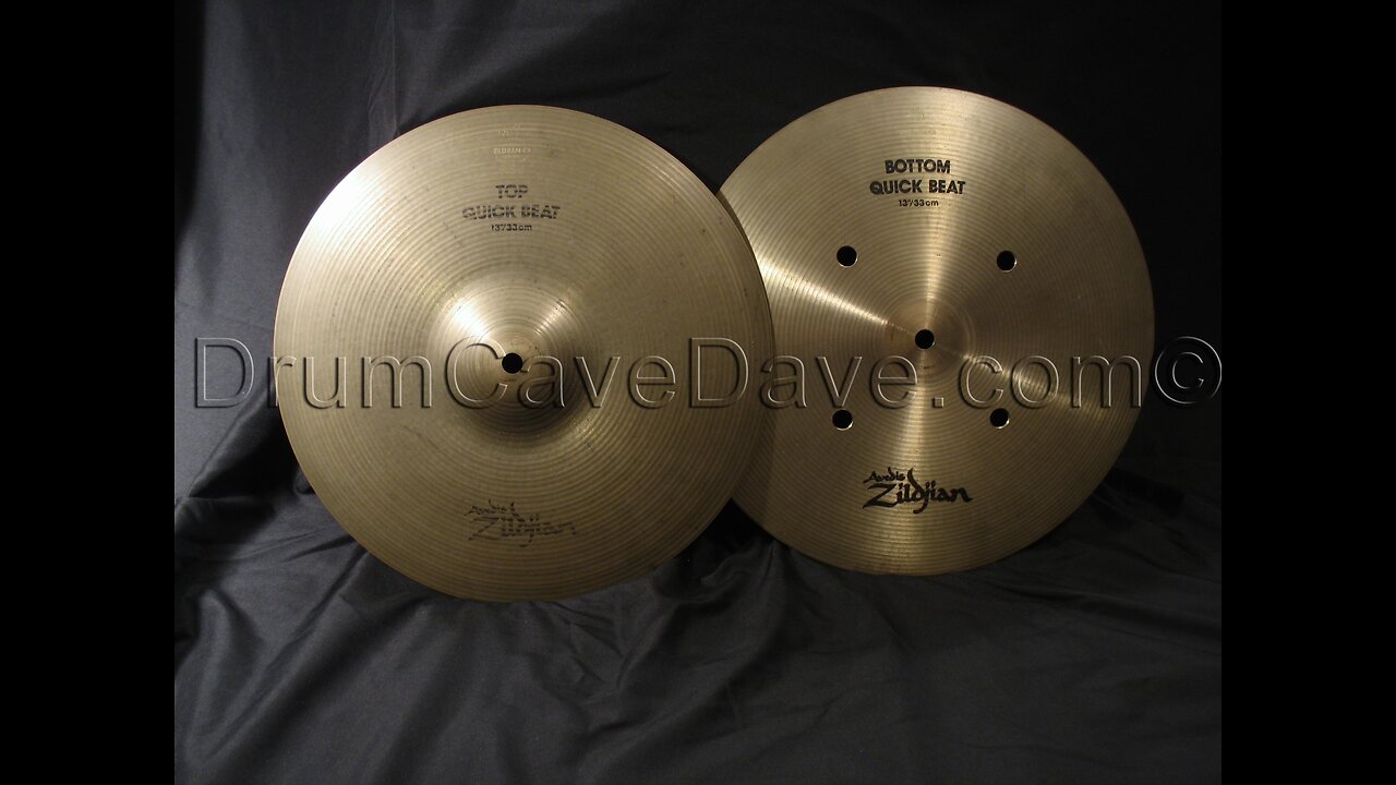 13” Zildjian A series Quick Beat Hi Hat cymbals - Vinnie Colaiuta!