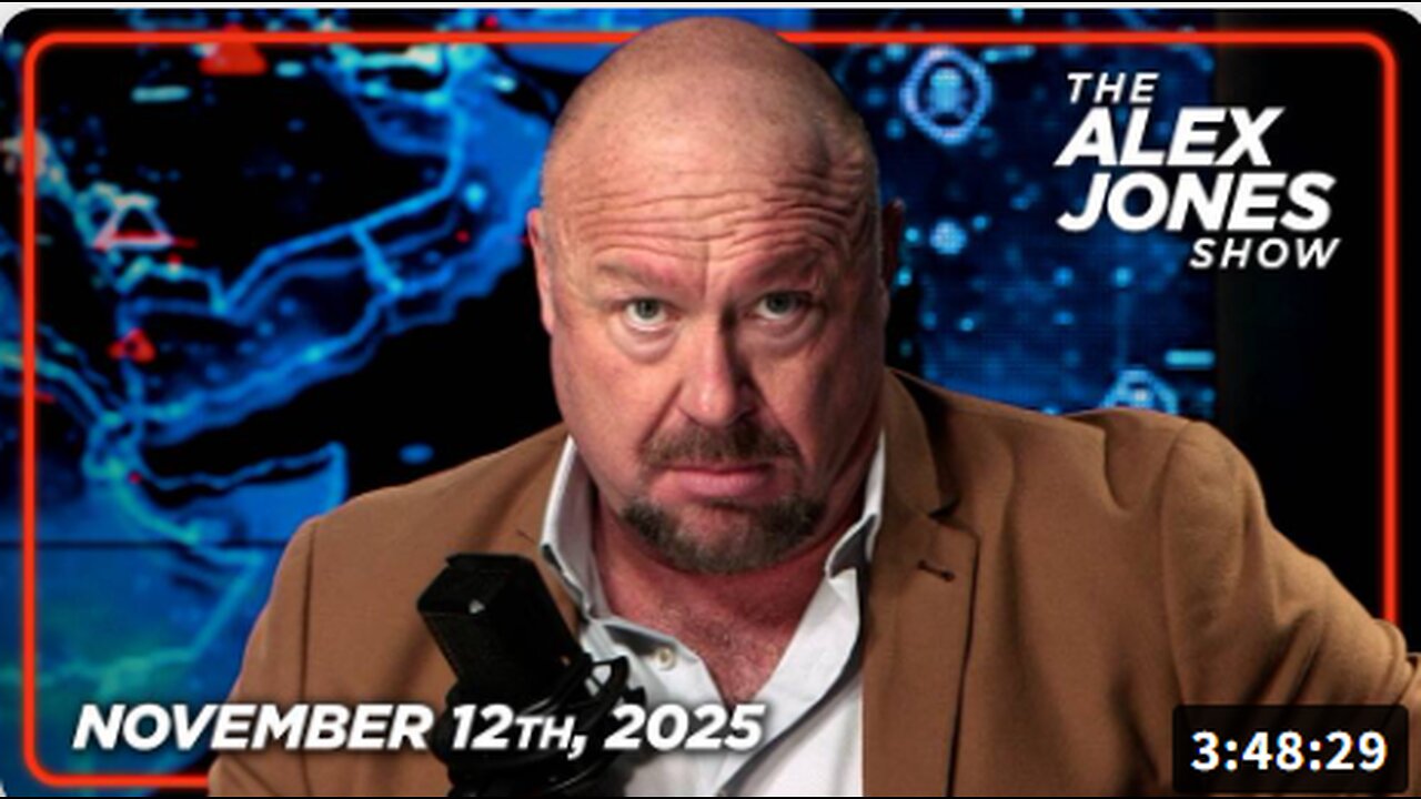 MUST-WATCH WEDNESDAY FULL SHOW 11/12/25: Congress Releases Cherry-Picked Emails From Epstein Files To Falsely Incriminate Trump In Sexual Abuse Of Young Girls! Alex Jones Has The FACTS! PLUS, Dems Throw Massive Temper Tantrums After Failing To Keep Gov Cl