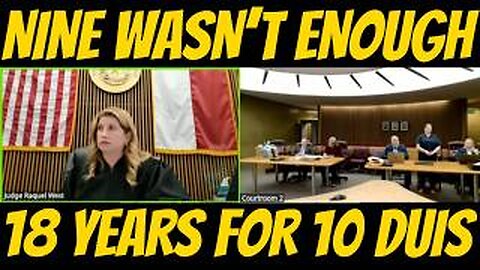 Woman Gets 18 YEARS Behind Bars for Her 10th DUI!