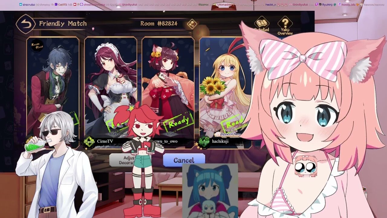 jonging with my pals @hinabobina @uwoslab @cirno_tv (!throne !dono !woi)
