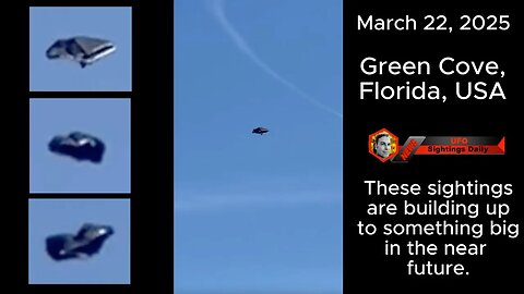 UFO Morphing Over Green Cove, Florida March 22, 2025, UAP Drone Sighting News.