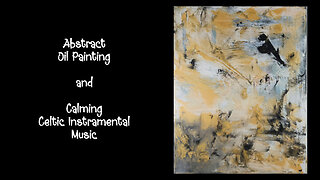 Relaxing Art Process | Cold Wax Abstract Painting with Soothing Music