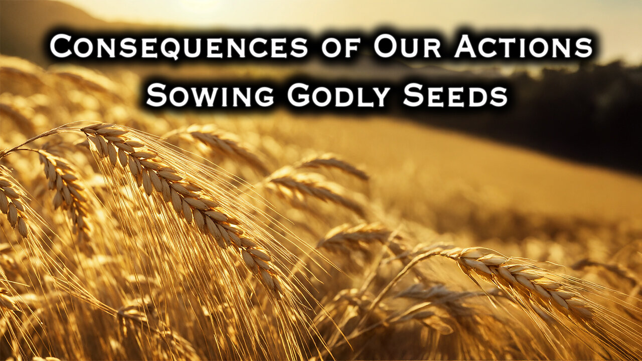 Consequences of Our Actions Sowing Godly Seeds | Pastor Peter Oscar Bougardt