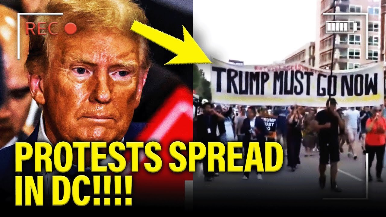 Trump's Plane BLOWS UP in HIS FACE as DC PROTEST ERUPT