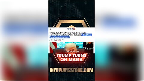Alex Jones: Trump Wants Anyone Questioning Epstein Files To Stop Supporting Him - 7/16/25