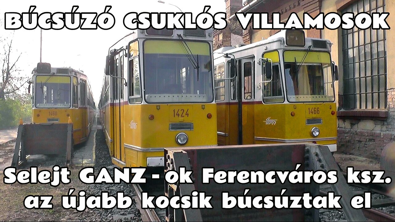 2014.11.01. Selejtezett és leállított GANZ-csuklósok és Mukik, avagy Ferencváros kocsiszín titkai.