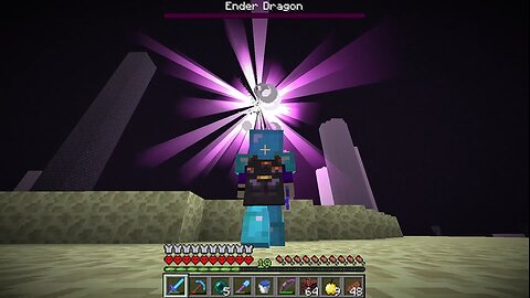 Beating the Ender Dragon in Hardcore Minecraft!