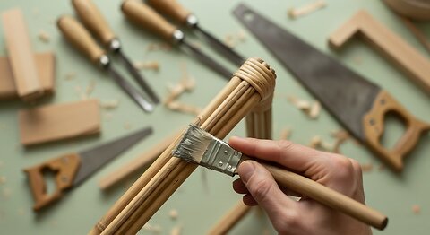 DIY Rattan Projects: Using Wood Filler for Strength Wood filler is shown to be a powerful tool
