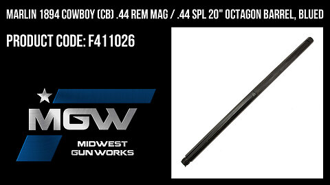 Marlin 1894 COWBOY (CB) .44 Rem Mag / .44 Spl 20" Octagon Barrel, Blued - F411026
