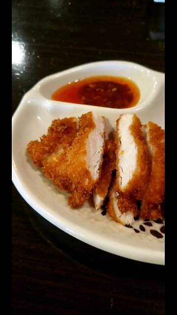 ASMR Japanese Fried Chicken - Tonkatsu 🍗- Mukbang