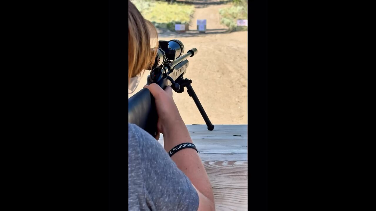 Shooting rifles in the desert!