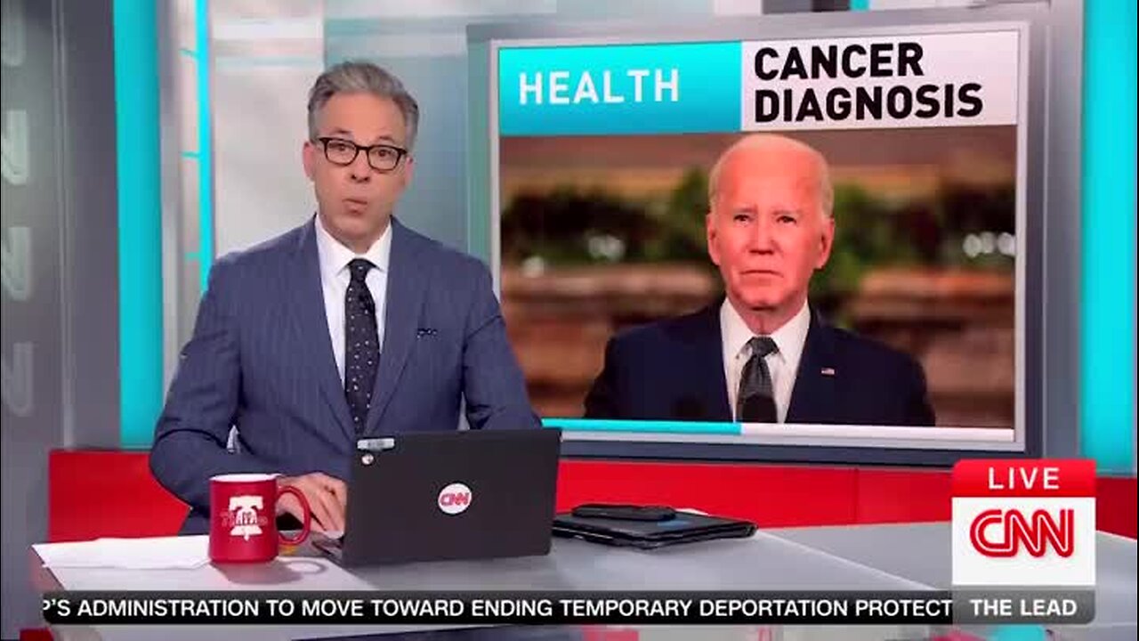 Jake Tapper on Biden’s Cancer Diagnosis: ‘Everybody Here at CNN Is Sending Out Our Thoughts and Prayers and Best Wishes to the Former First Family’