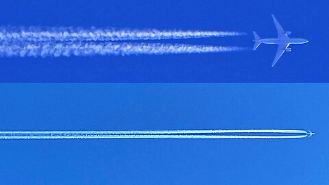 Airplanes & Plane Trails 9 - Spotting, watching and zooming up close to high altitude aircraft