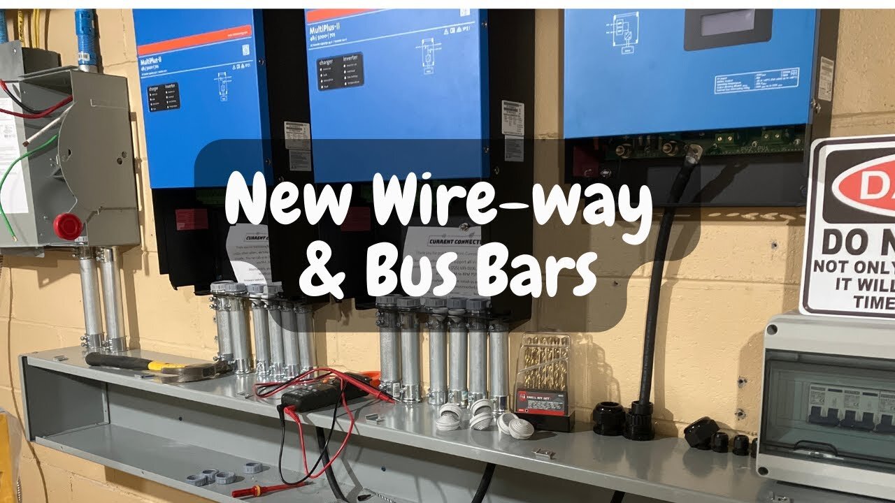 Solar Upgrade - New Wire-way & Victron Lynx Bus Bar System