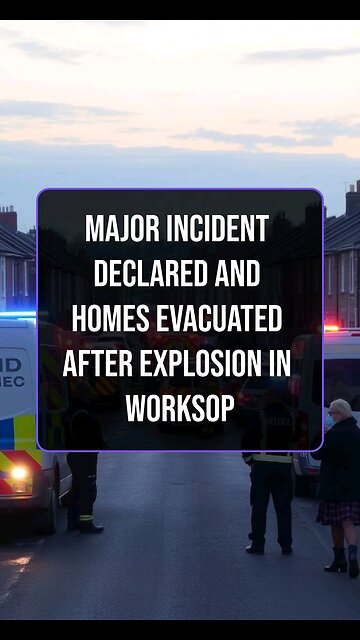 Major incident declared and homes evacuated after explosion in Worksop