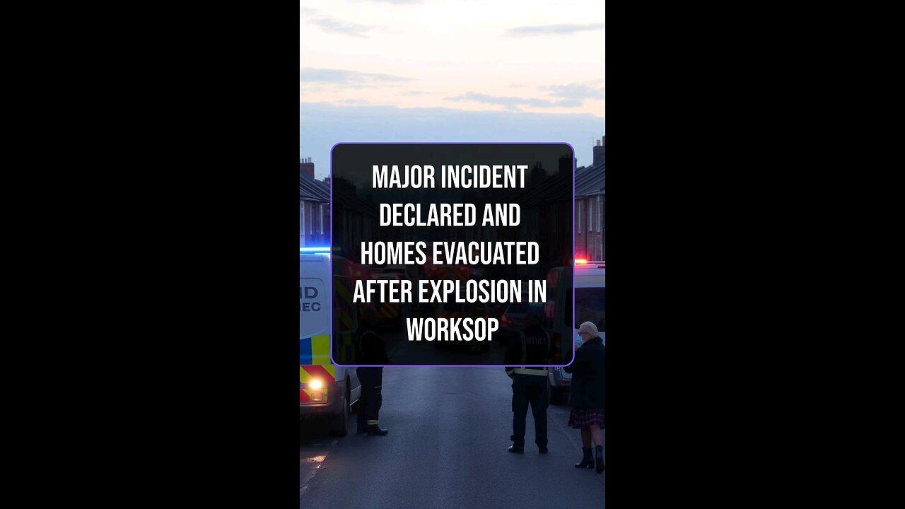 Major incident declared and homes evacuated after explosion in Worksop
