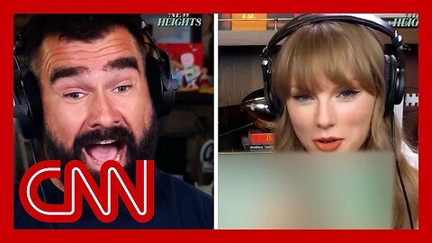See Jason Kelce's reaction to Taylor Swift's new album announcement
