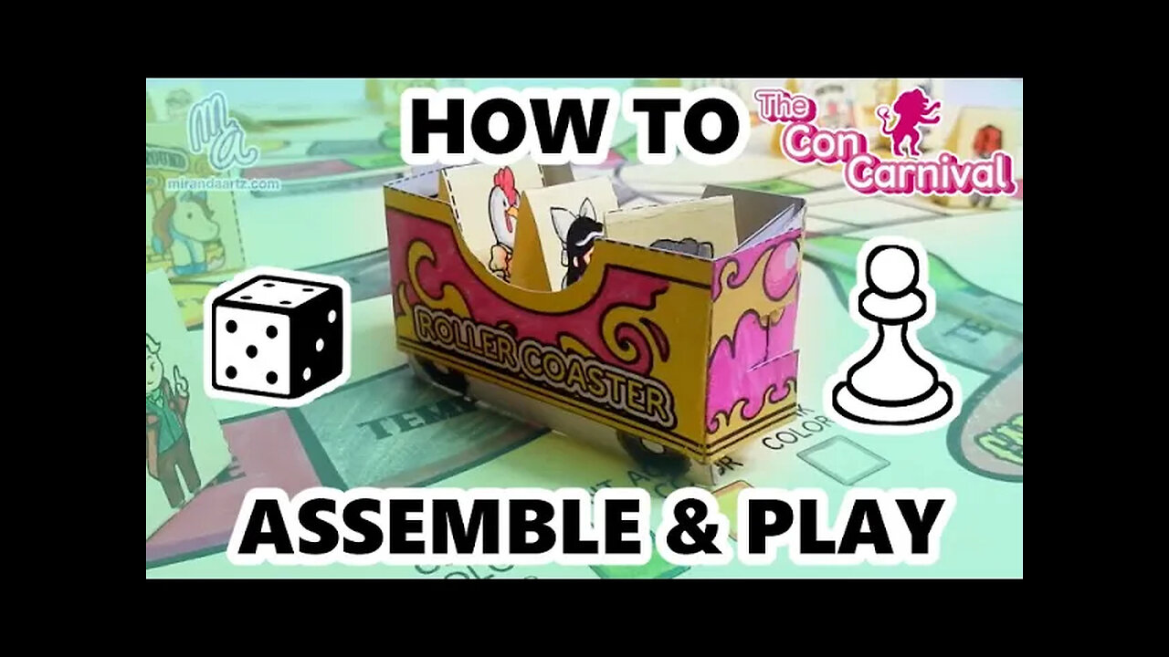 How to Play The Mini Con-Carnival | PRINT & PLAY BOARD GAME |