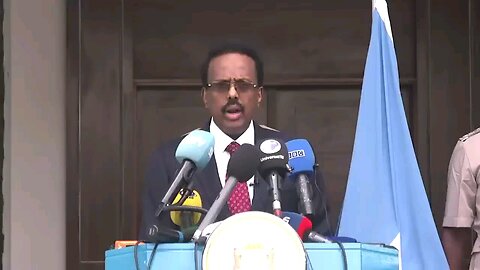 former president of somalia speaking