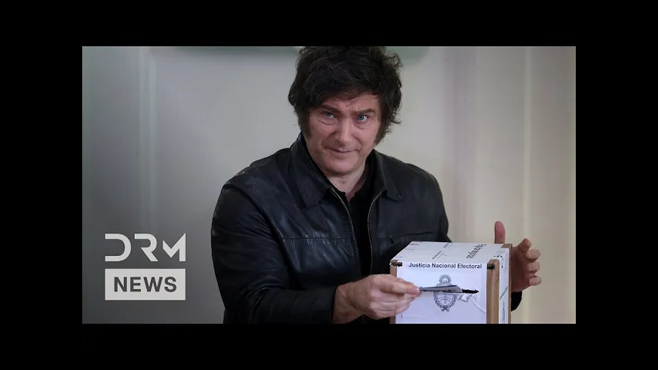 President Javier Milei Votes as Argentina Faces High-Stakes National Election.mp4