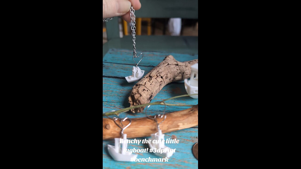 For The love of benchy earrings and necklace! My 3D print dream!