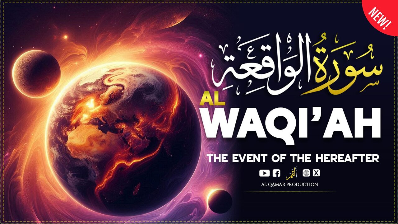 Surah Al-Waqia Full Recitation | Soothing Tilawat with English Translation | Al Qamar Production