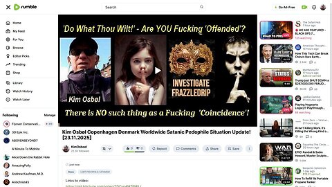 Kim Osbøl Copenhagen Denmark Situation Update Rumble Trailer! [24.11.2025]