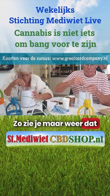 Cannabis is niet iets om bang voor te zijn