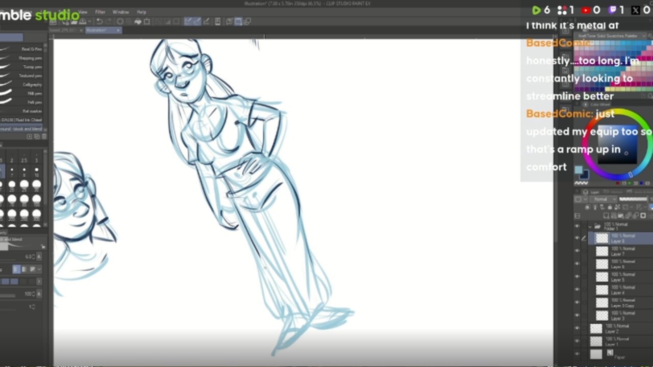 Funday Friday with Based Comic | Art Stream