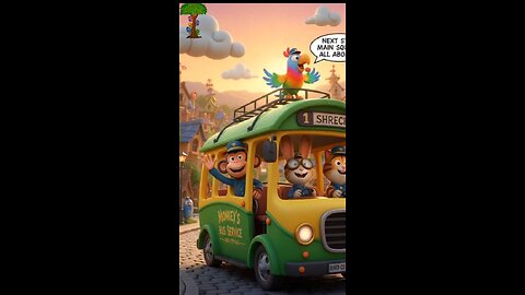 Monkey Bus | Friendship is the best ride۔