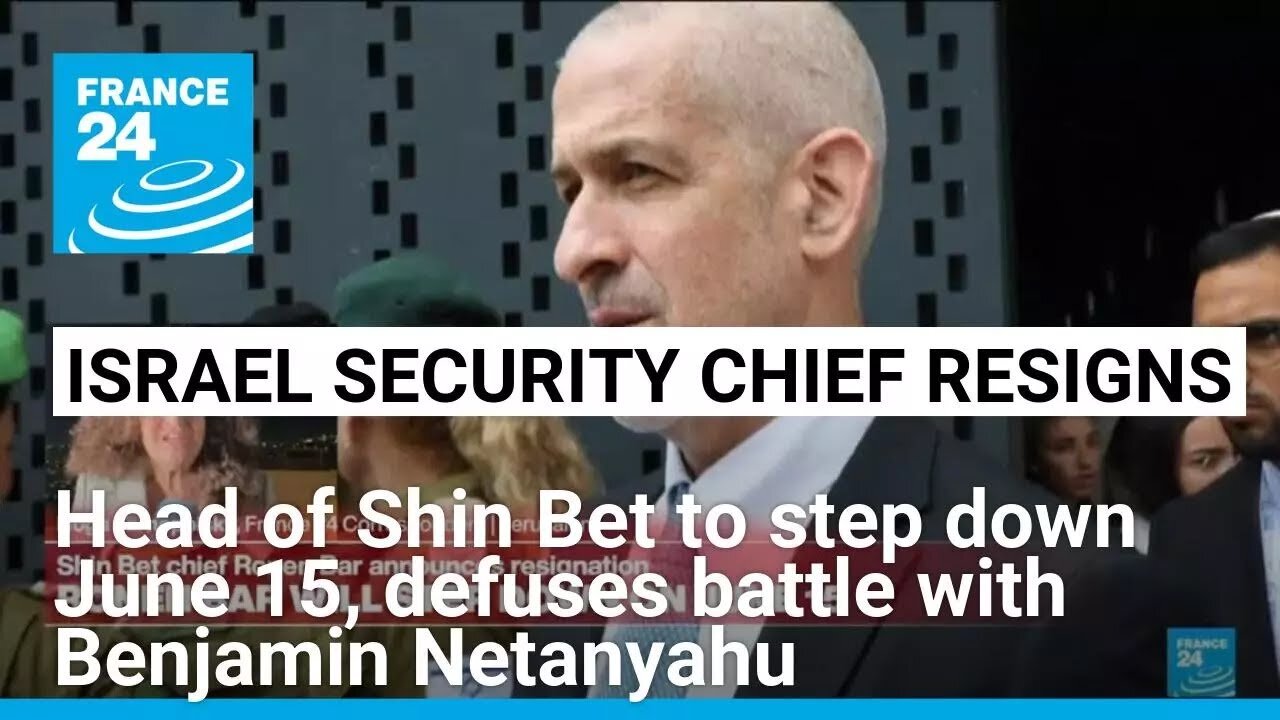 Israel's domestic security chief says he will step down in June, defusing battle with Netanyahu