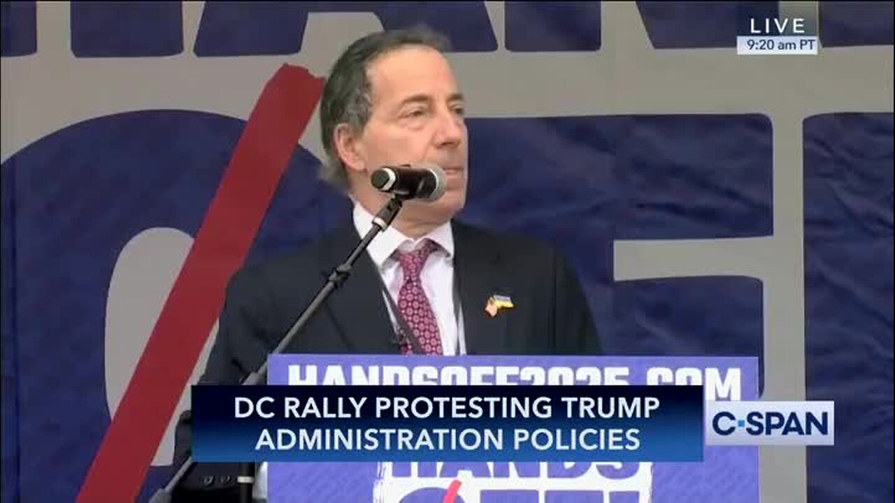 Rep. Jamie Raskin at Anti-Trump Rally: ‘We Even Got the Right to Call the President Deranged for Crashing Our Economy’