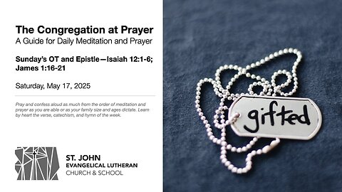 Sunday’s OT and Epistle—Isaiah 12:1-6; James 1:16-21
