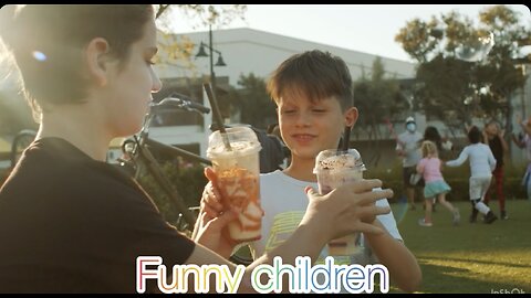 Pure Happiness 🥤😄 | Funny Children Enjoying the Moment