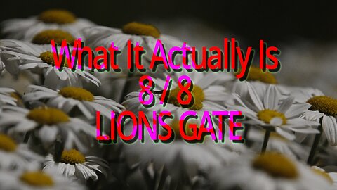 What exactly is 8/8/25 lions gate *portal*??? Real controlled remote viewing of this