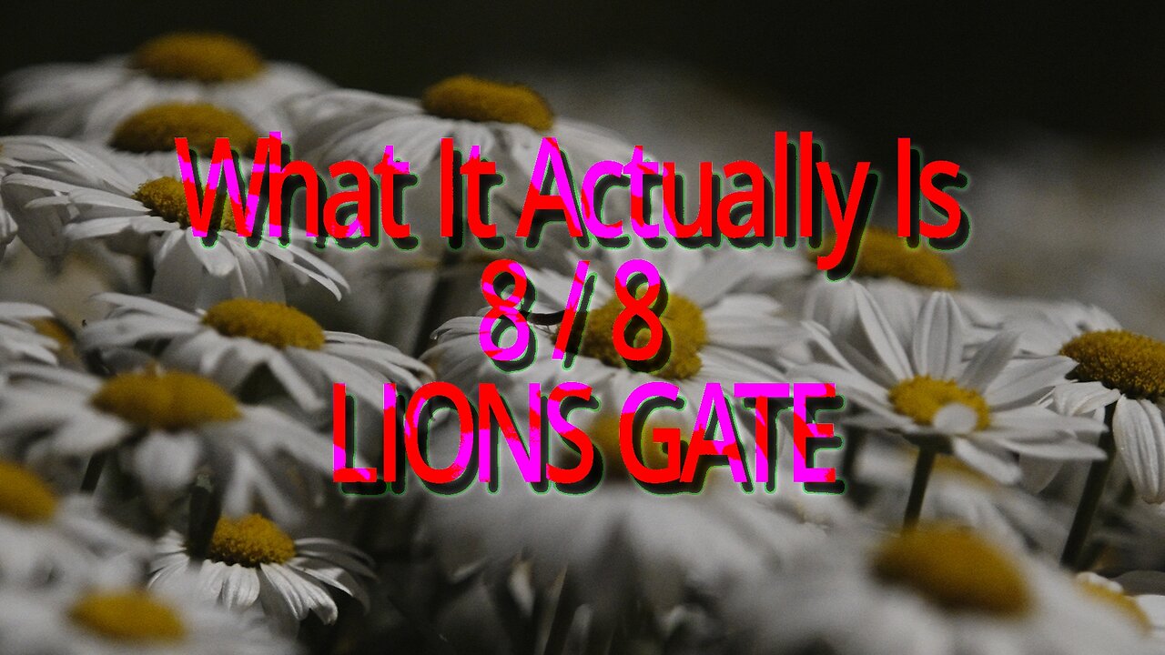 What exactly is 8/8/25 lions gate *portal*??? Real controlled remote viewing of this