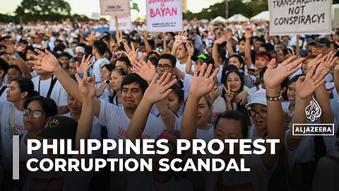 ‘Enormous evil’: Thousands rally in the Philippines over corruption scandal