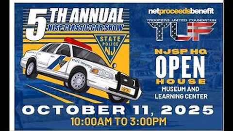 NJSP 👮‍♂️5th Annual Classic 🚘 Car Show & NJSP Open House Division HQ (2025)